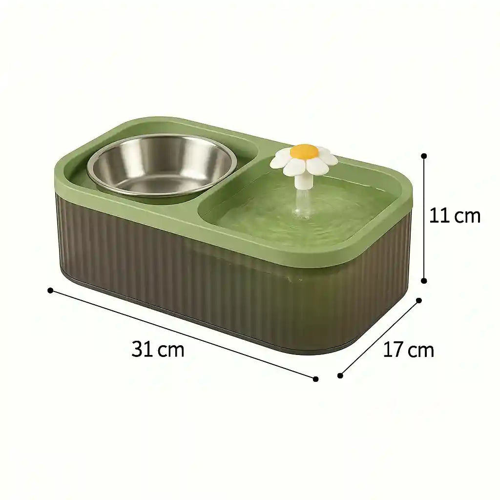 Fontaine à eau pour chat et gamelle inox dimensions